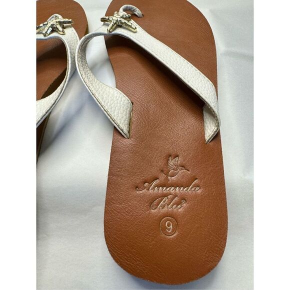 Amanda Blu Flip flops sz 9 spring, summer, pool, cruise beautiful elegant - Picture 7 of 10